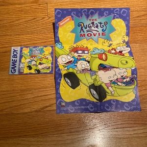 The Rugrats Movie poster & Instruction booklet (Game Boy)